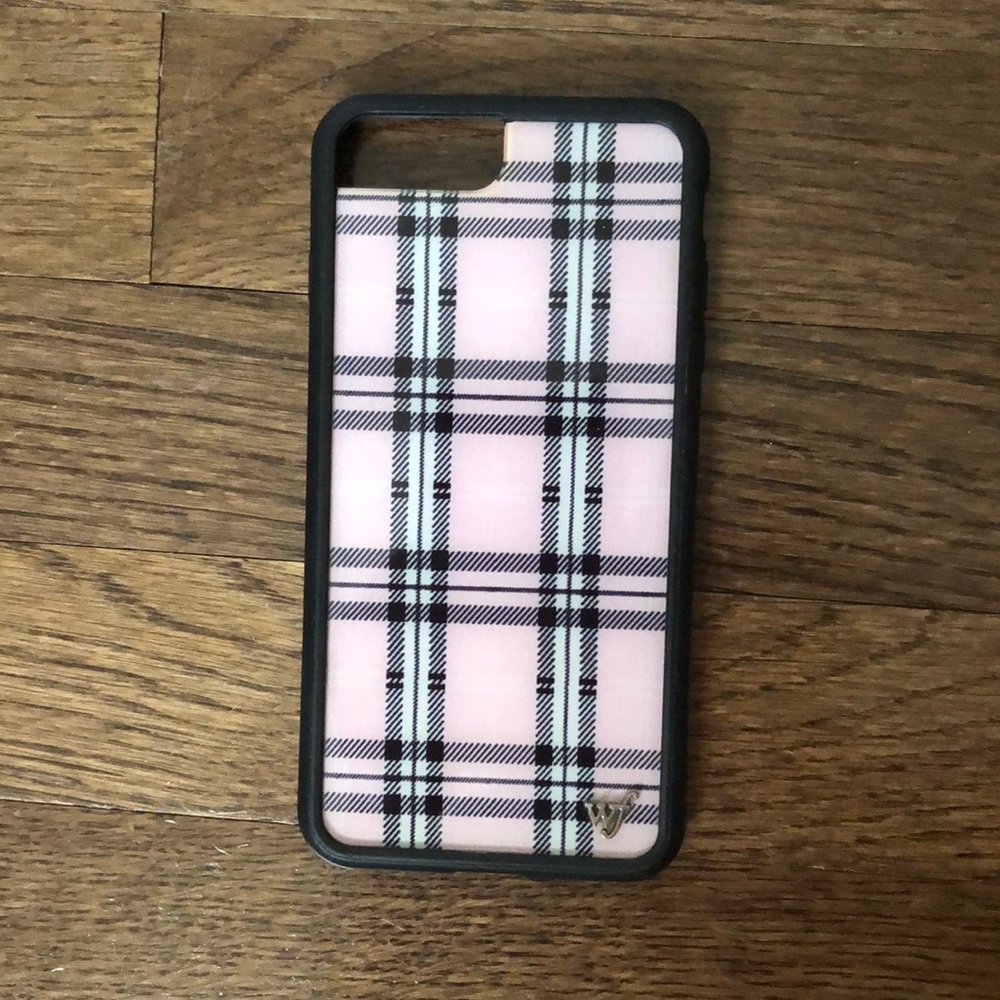 Pink Plaid Wildflower iPhone 8 case